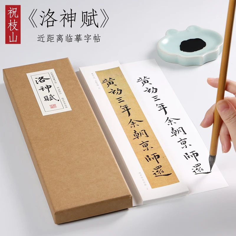明 祝允明 行楷《洛神赋》祝枝山行楷书毛笔初学者近距离临摹字帖