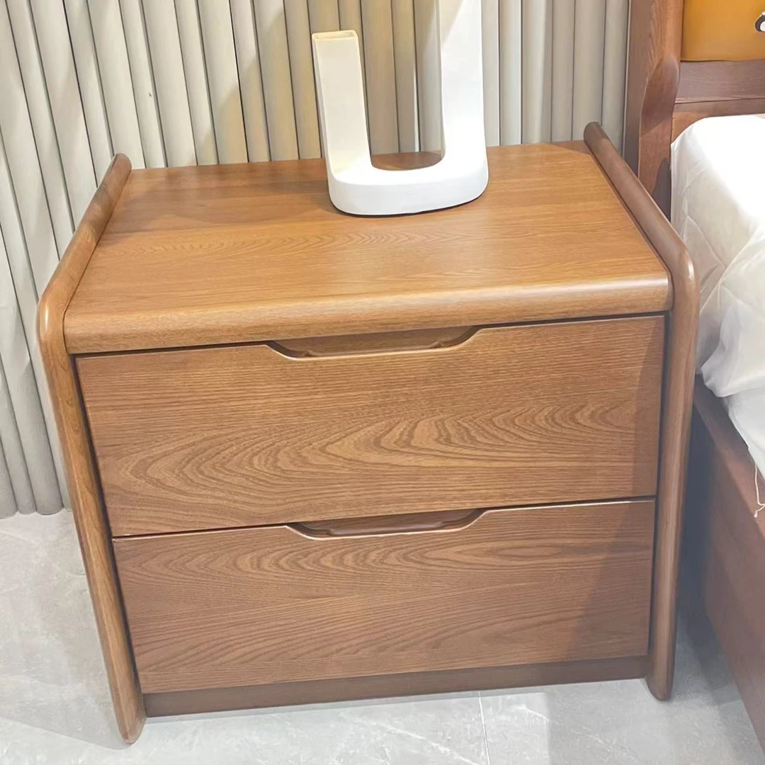 实木床头柜抽屉式矮柜家用