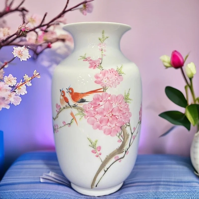 Q23水点桃花冬瓜瓶{代拍链接，即见即所得}