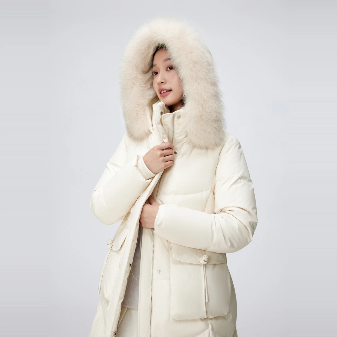 波司登2024冬季女款气质服装时尚休闲长款羽绒服B40145266