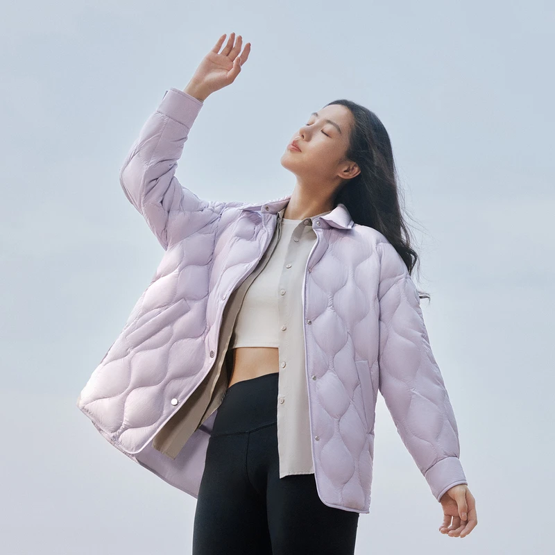 波司登秋冬女短款羽绒服菱格立领女装长袖时尚休闲百搭B30135308