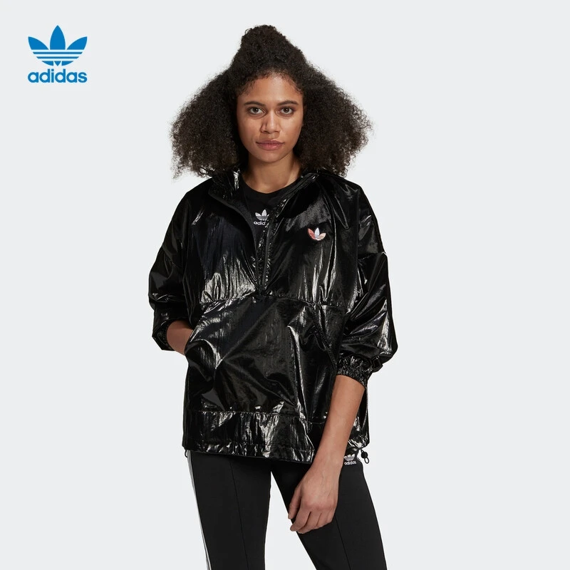 Adidas/阿迪达斯 三叶草 Adicolor 女子半拉链套头外套 H39013