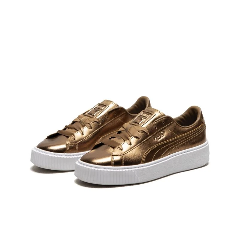 Puma/彪马 女子厚底休闲鞋板鞋 Basket Platform Luxe 366687