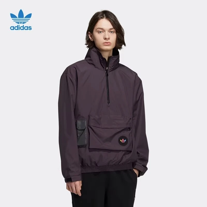 Adidas/阿迪达斯 三叶草男女梭织冲锋衣运动外套 H58065 H58066