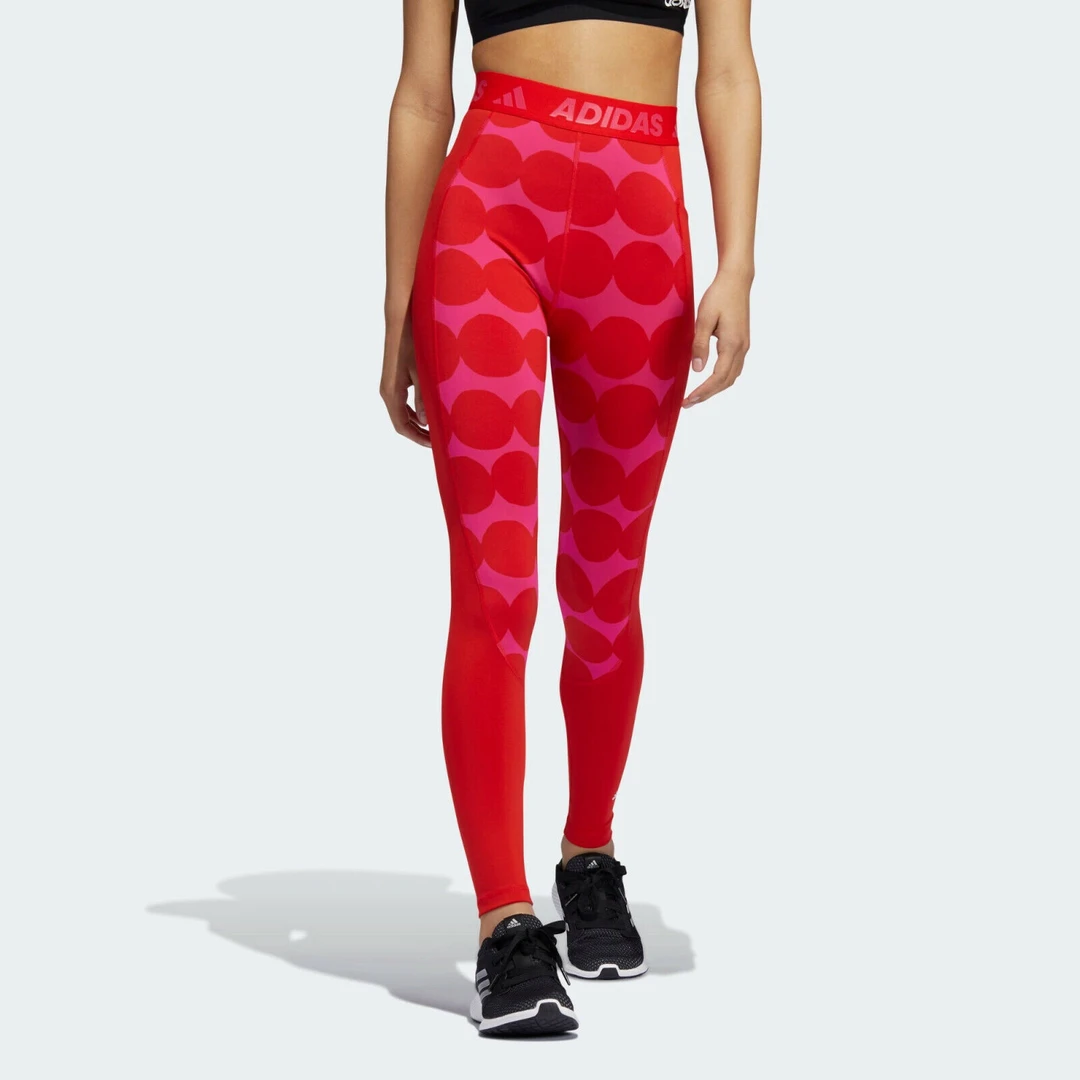 adidas 女子跑步健身运动裤打底裤紧身瑜伽裤 GR8030 GR8029