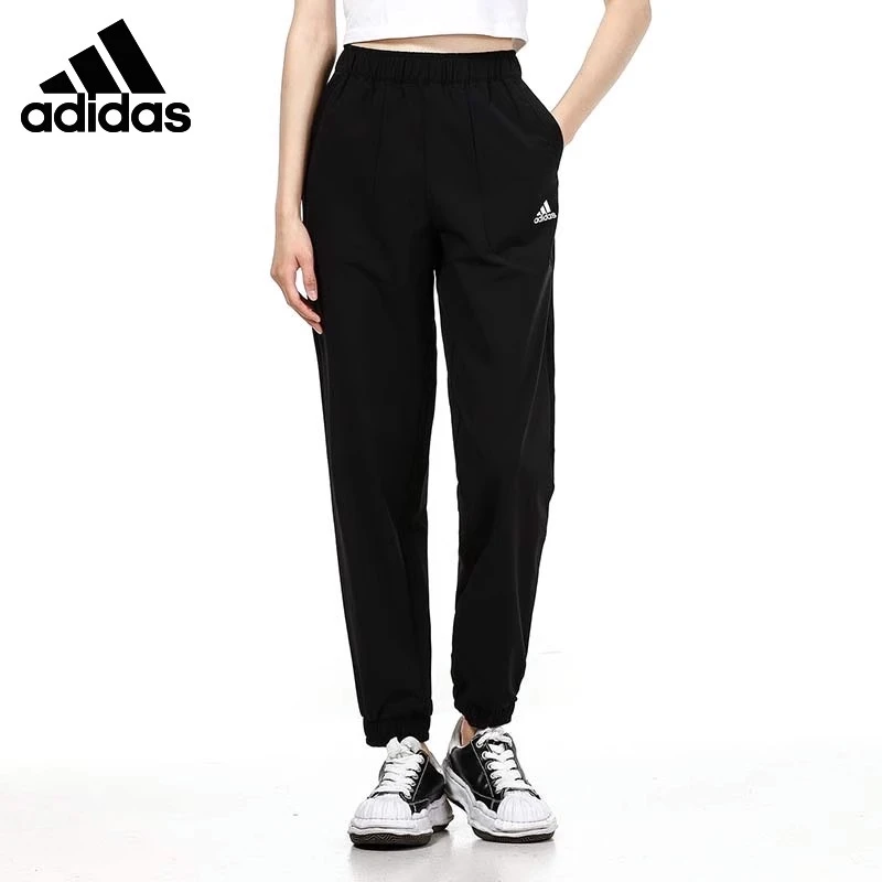 Adidas/阿迪达斯 女子运动跑步训练休闲收口长裤 H07398