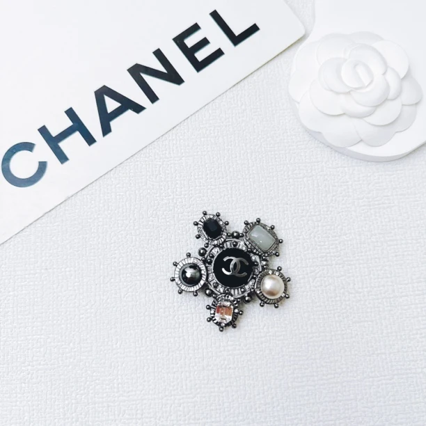 95新 Chanel/香奈儿 柚礼中古/香奈儿爱丁堡胸针LZ409540
