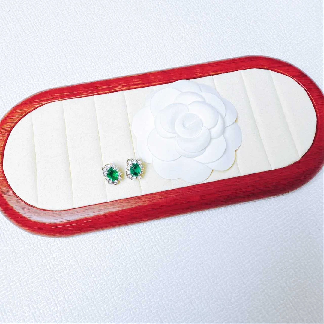 95新 DIOR/迪奥 柚礼中古/迪奥绿色耳夹ca410024