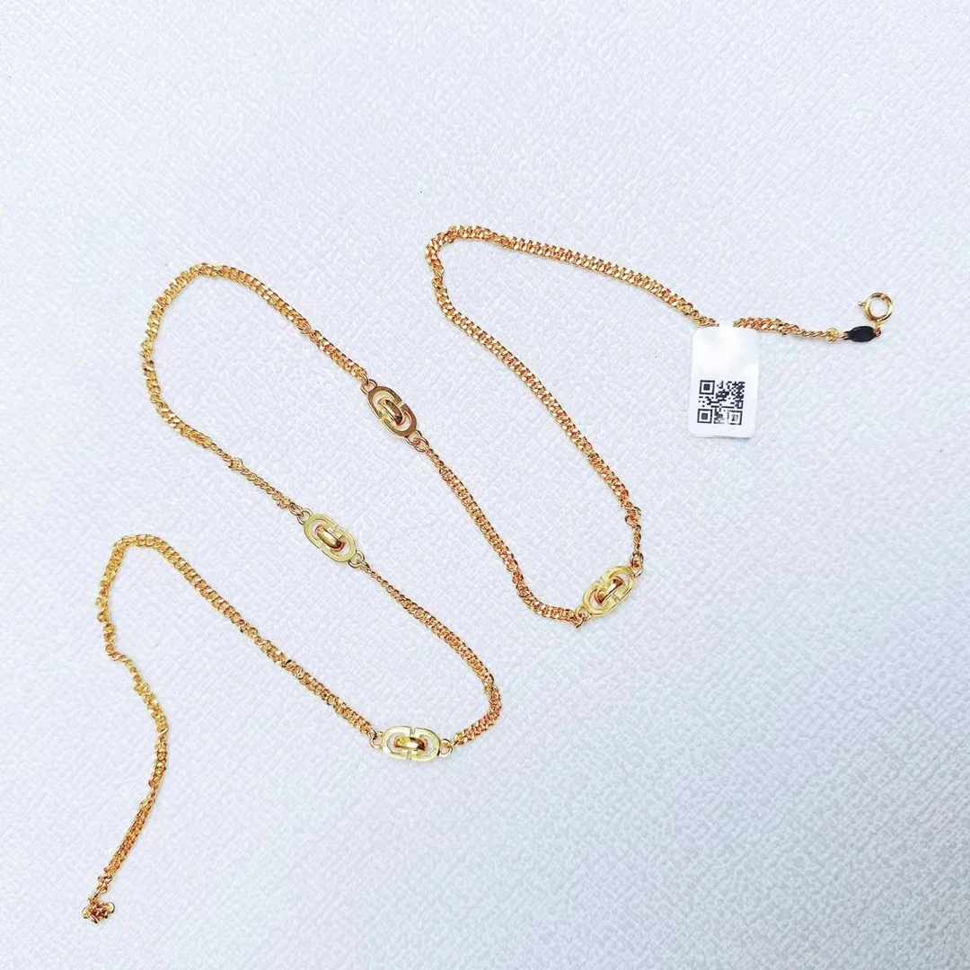 95新 DIOR/迪奥 迪奥CD环扣项链LZ410847