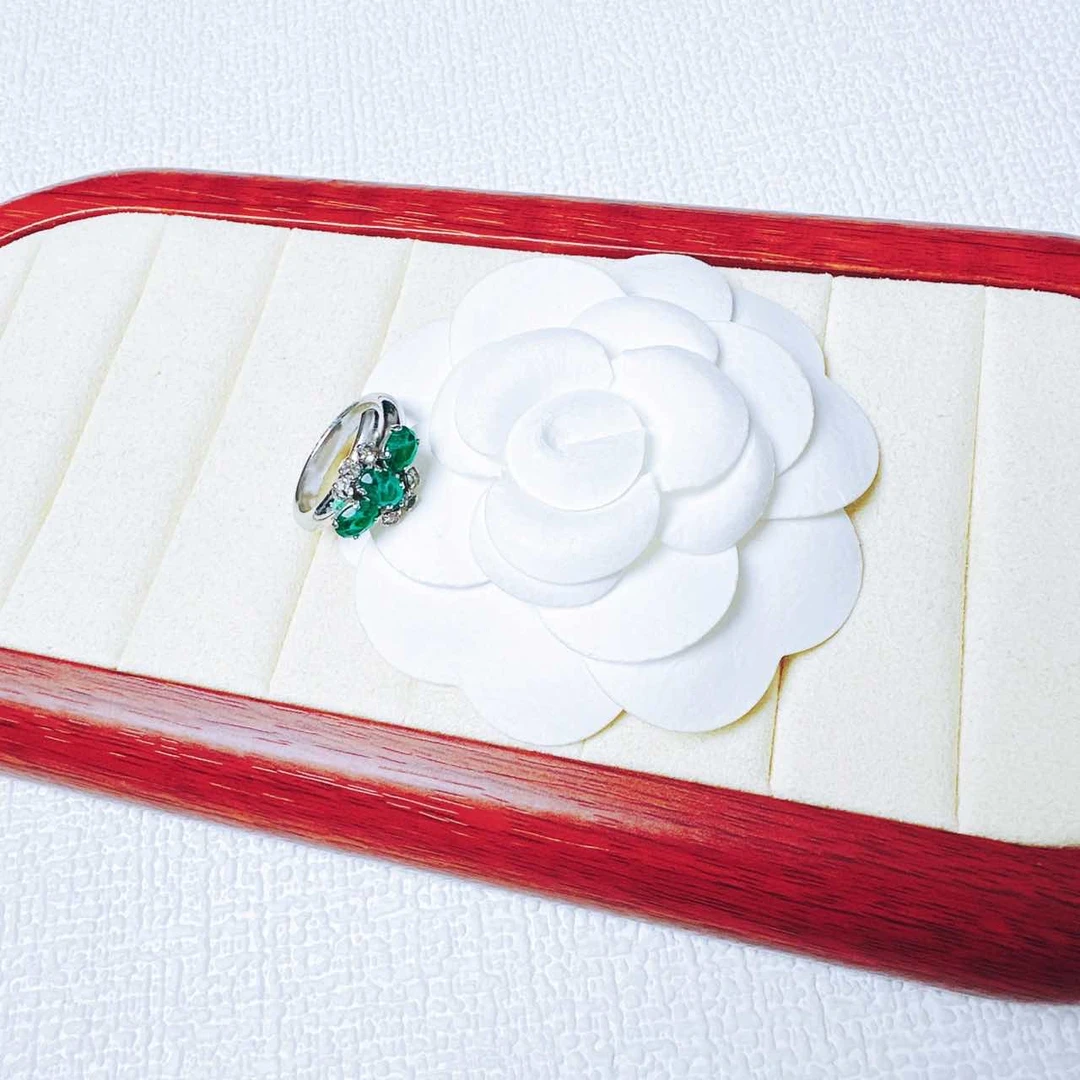 95新 DIOR/迪奥 柚礼中古/迪奥绿色戒指ca410025