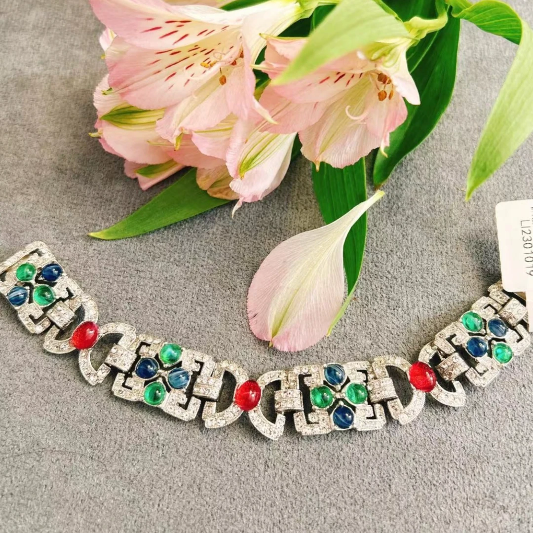 95新  柚礼中古/拜尔曼三色琉璃手链lz2306190