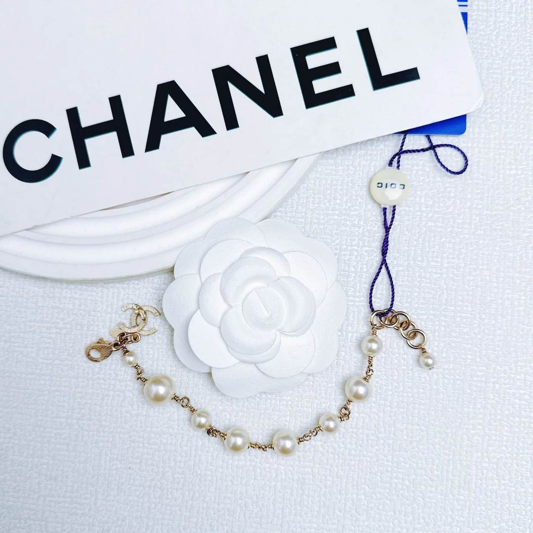 95新 Chanel/香奈儿 柚礼中古/香奈儿珍珠手链XP