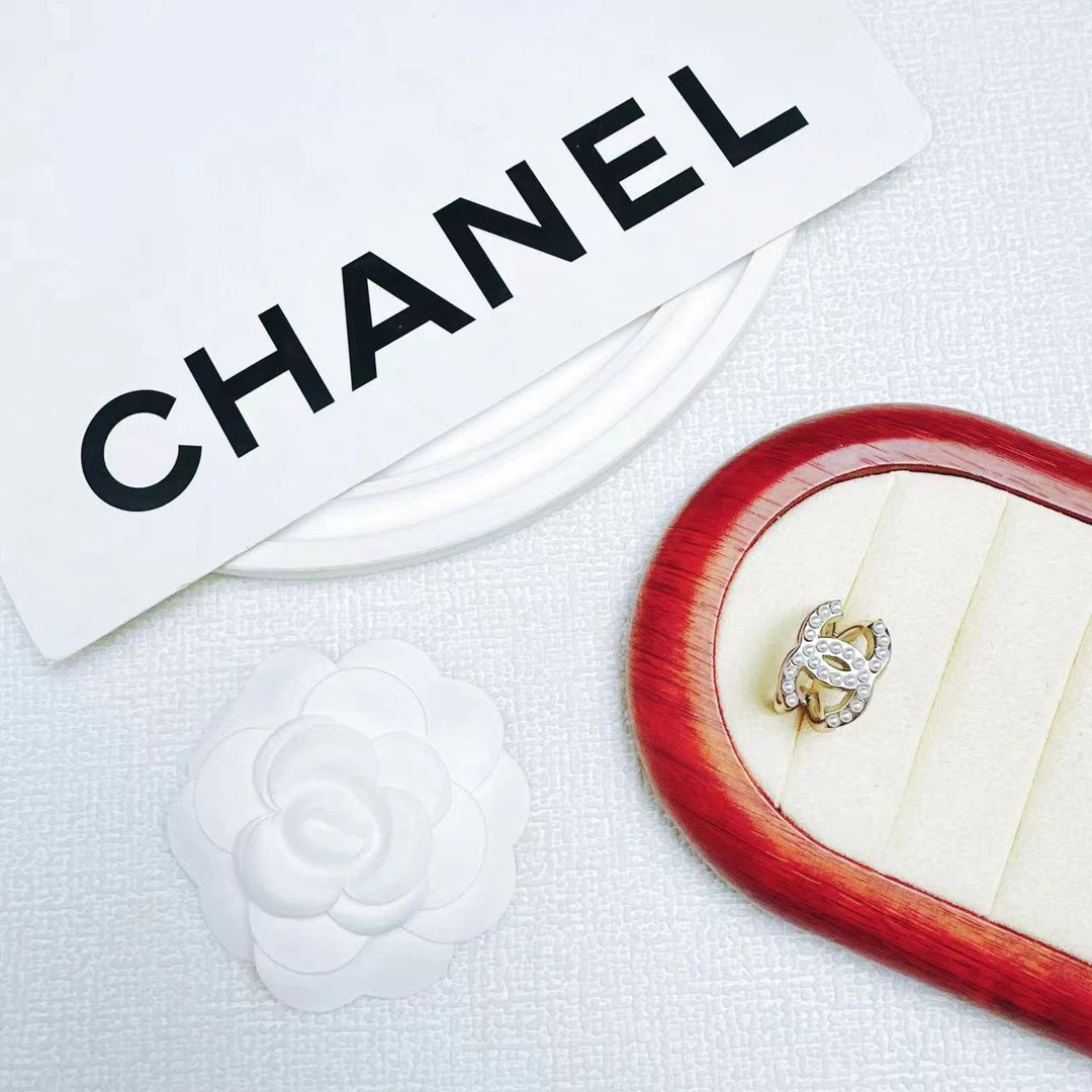 95新 Chanel/香奈儿 柚礼中古/香奈儿双C戒指LZ411085