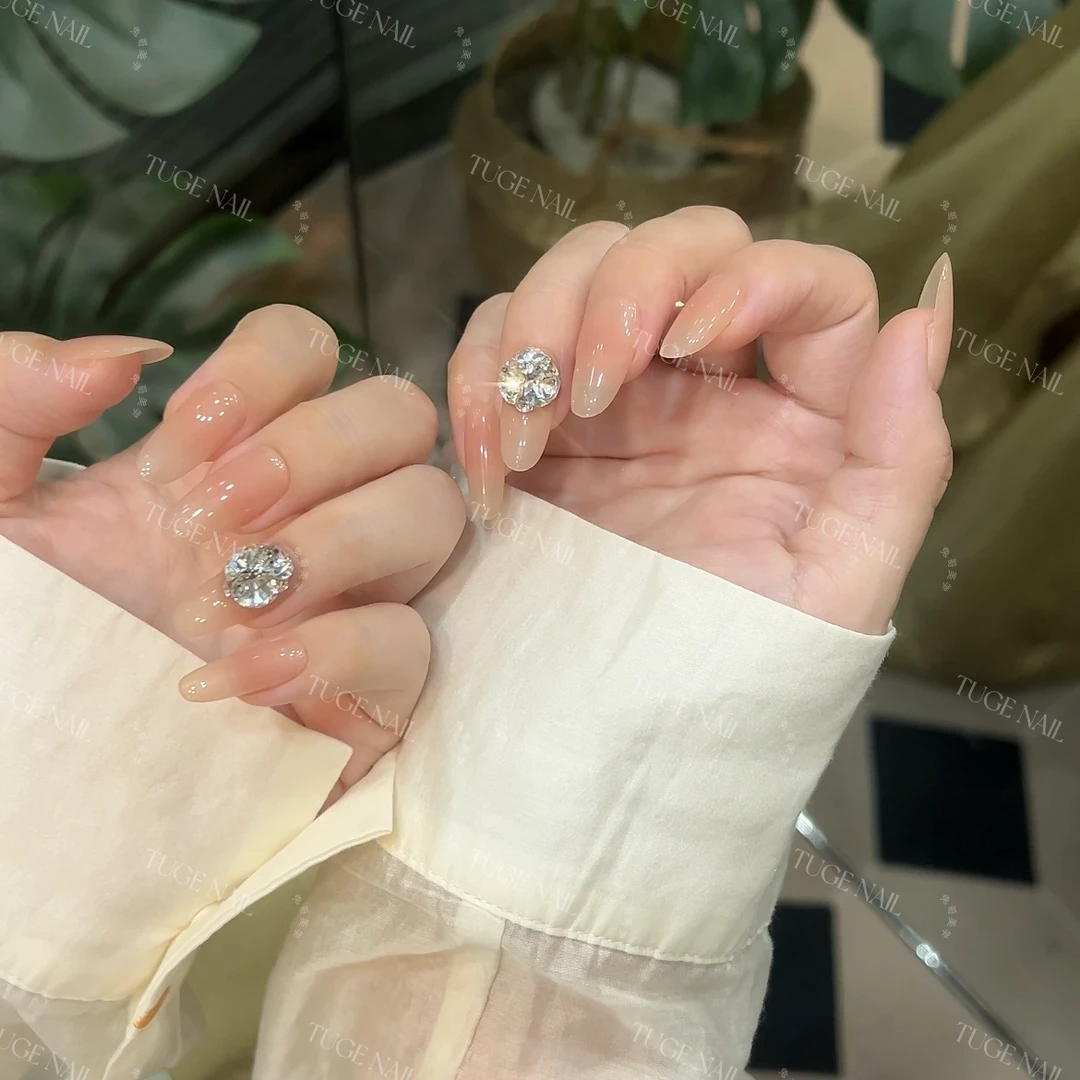 TugeNail “倾城之恋”【施家全华】12片轻奢气质显白穿戴美甲TGT403