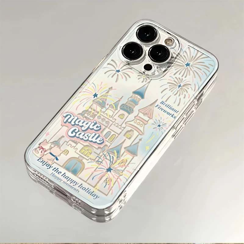 蓝色城堡iPhone15/14手机壳13龙年太空壳潮牌潮苹果13/12/11软壳