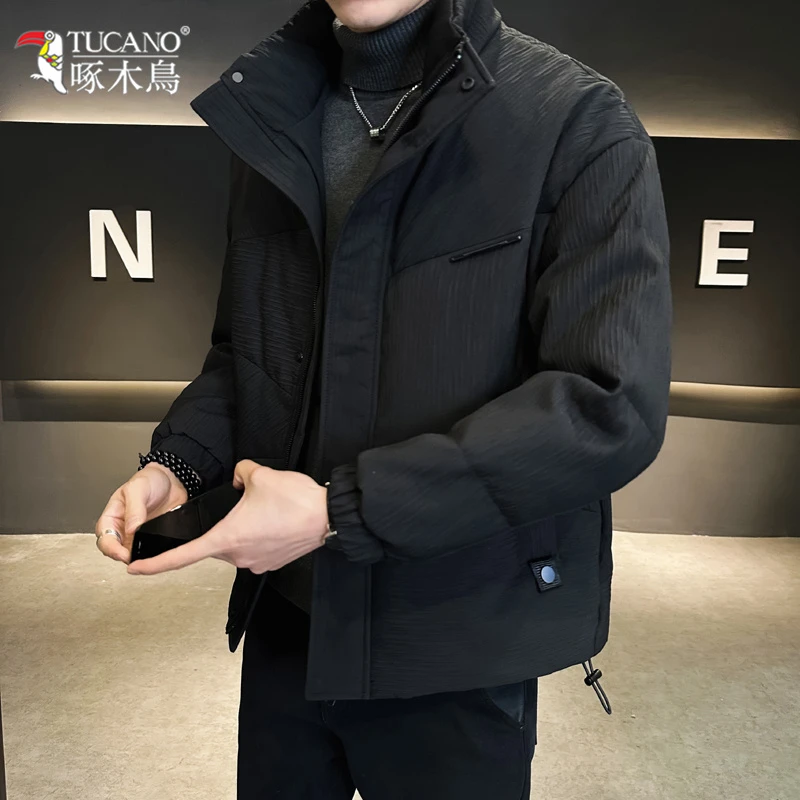 啄木鳥高品质羽绒服百搭冬季新款白鸭绒轻薄保暖加厚外套休闲潮流