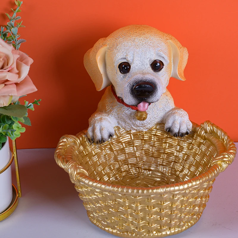 创意可爱狗狗钥匙收纳摆件家居客厅入户玄关装饰品小摆设乔迁礼物