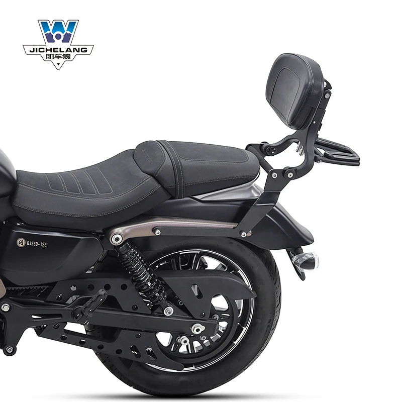 肌车狼 适用钱江闪350多功能折叠靠背可调节靠背尾货架尾翼改装