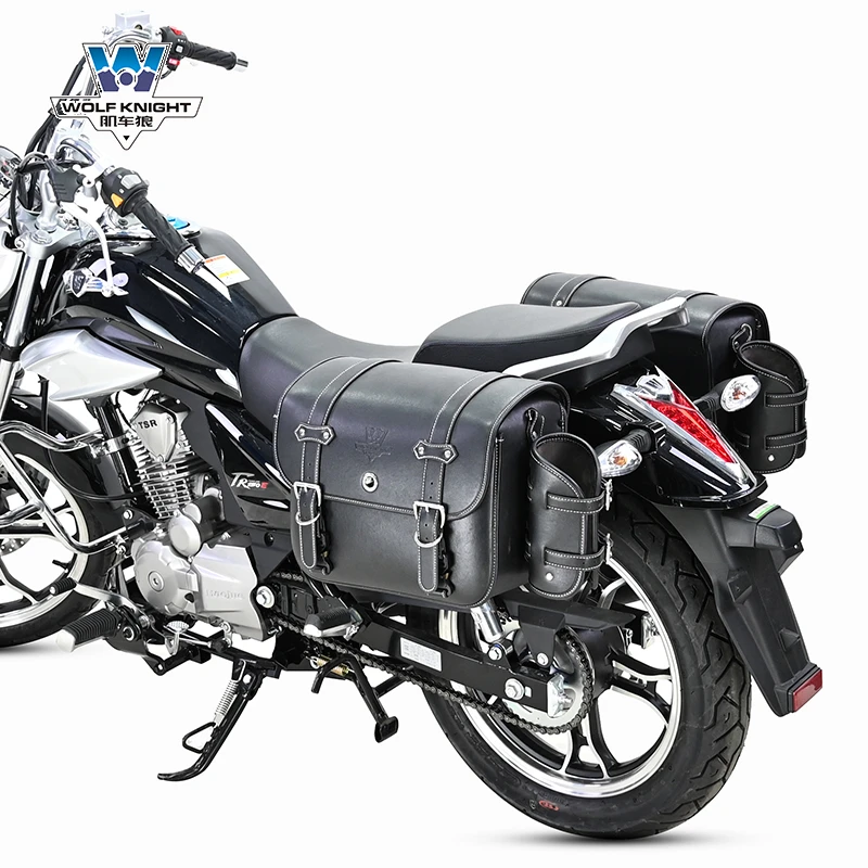 肌车狼适用豪爵TR150E侧边包快拆边包复古边箱改装头盔包防水专用