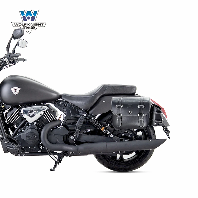 肌车狼 适用于香帅路霸800侧边包快拆边包复古边箱改装头盔包防水