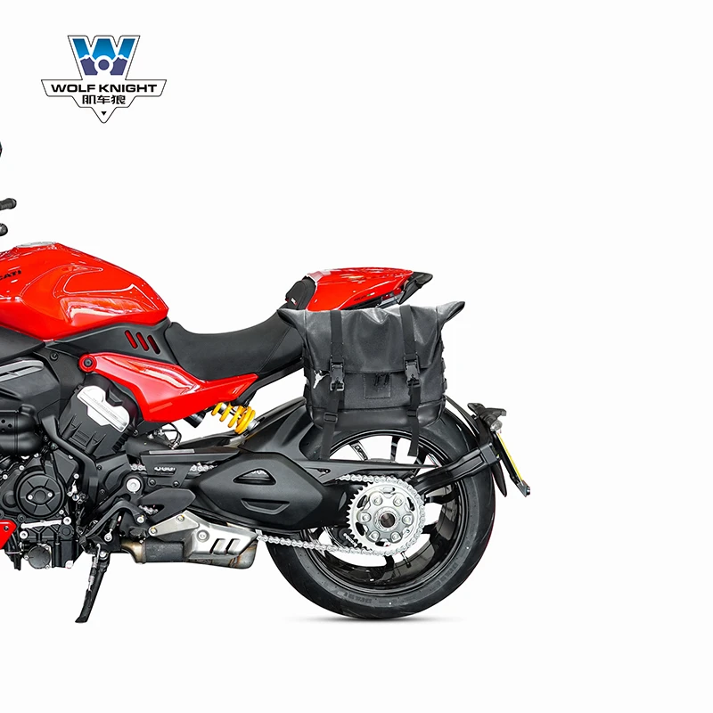 肌车狼适用杜卡迪大魔鬼DiavelV4边包侧边包可装头盔半盔全盔快拆