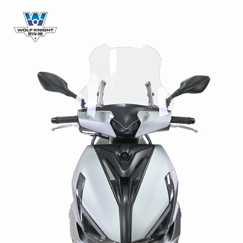 肌车狼 适用于钱江鸿125挡风玻专用璃风挡可调节前风挡板踏板改装