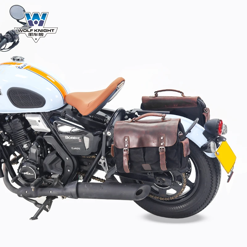 肌车狼 适用长江bobbie400边包帆布包商务电脑公文包改装带快拆架