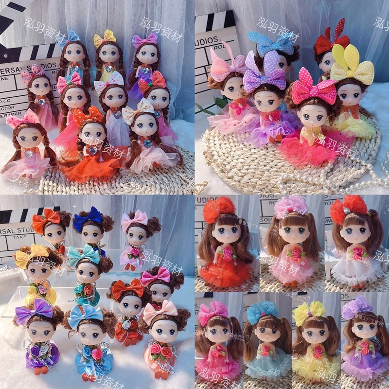 【小玲玲手工推荐】手工花韩版迷糊芭比娃娃迷你小公主娃娃男娃娃