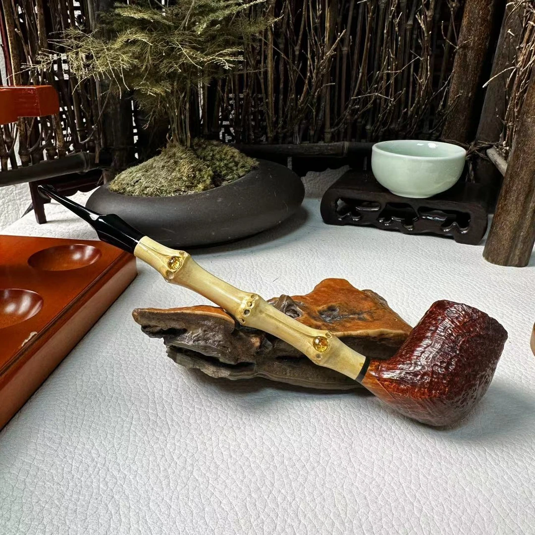 145纯手工石楠木烟斗