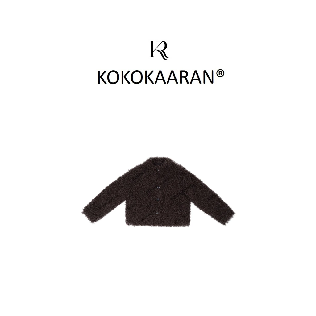 kokokaaran/可可咔伦 100%羊毛冬季颗粒绒立领保暖短外套SH241097