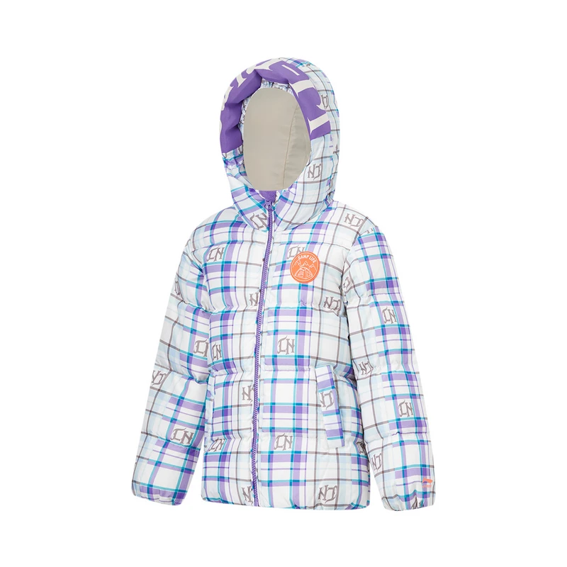 李宁女大童运动生活系列宽松85%鸭绒短羽绒服YYMT044