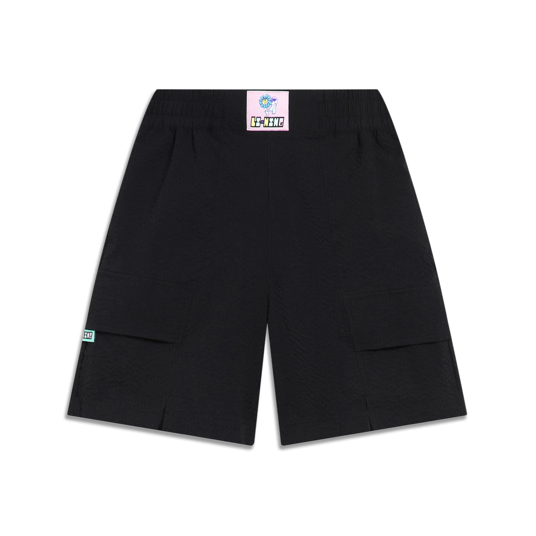 李宁女大童运动潮流系列宽松运动短裤YKST010