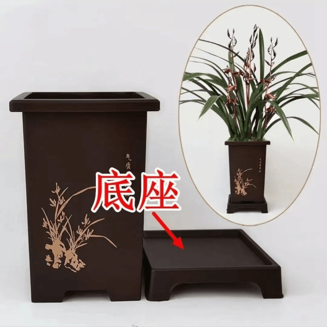 新款加厚树脂兰花专用底座