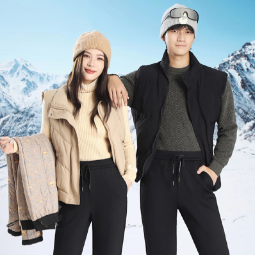 2024年秋冬爆款祥云八防商务休闲驼绒裤(男款）