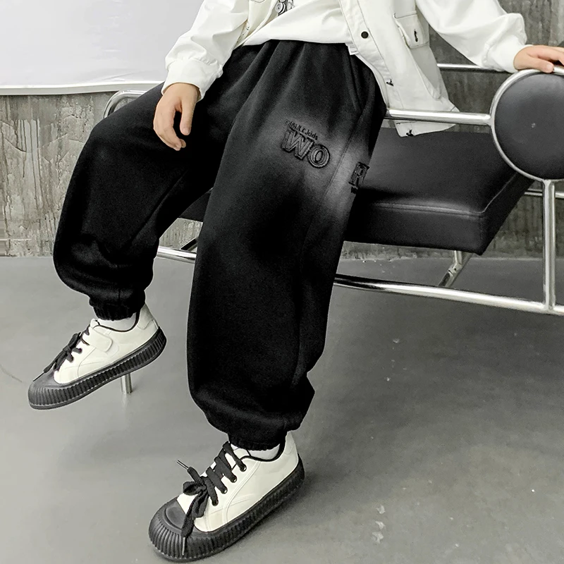 男童秋季新款渐变休闲裤潮童洋气长裤时尚百搭