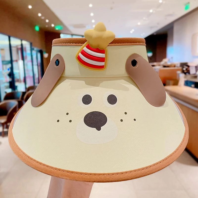 儿童帽子女孩防晒帽春秋款男童遮阳帽宝宝夏季防紫外线空顶太阳帽