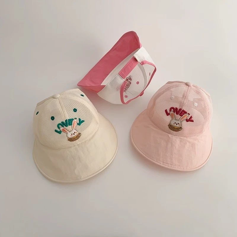 韩版宝宝帽子夏季薄款透气网眼鸭舌棒球帽男童女童防晒遮阳太阳帽