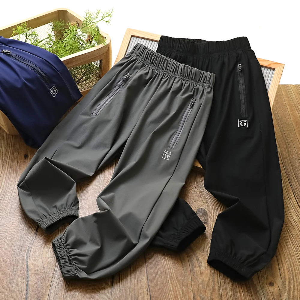 夏季男童速干裤超薄休闲裤子童装男孩防蚊裤大童儿童运动防蚊长裤