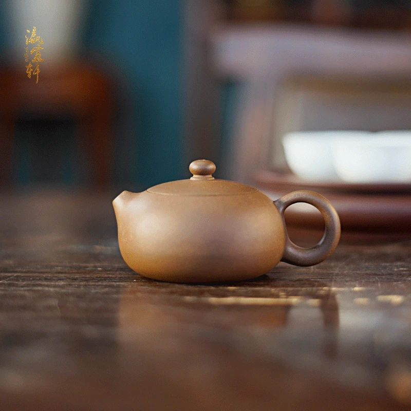瀛宜轩罗文锐段泥西施壶潮州手拉壶茶壶纯手工高档送礼紫砂