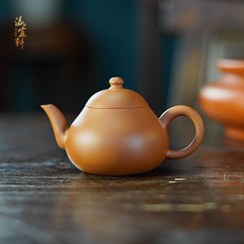 瀛宜轩蔡铿三湾梨潮州手拉壶小容量纯手工高档送礼全手工泥壶手制