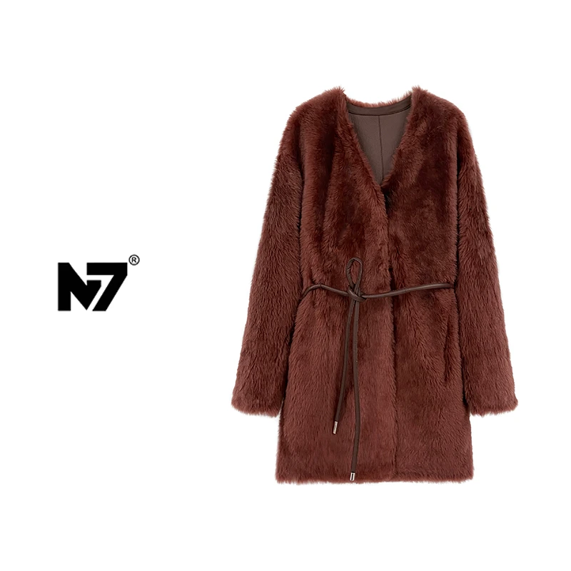 【N7】新款皮毛一体时尚女外套冬季外套 92415