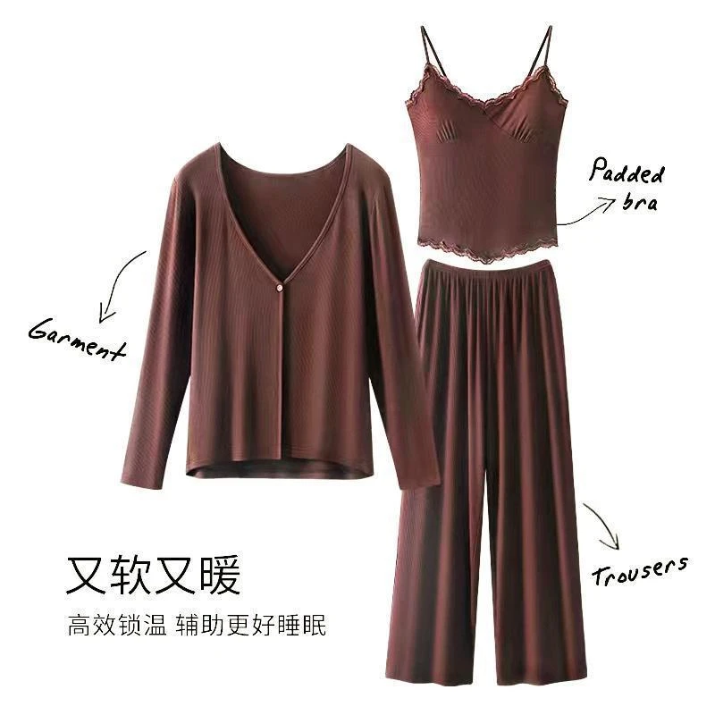 睡衣春秋季可外穿女睡衣2023新款家居服高级感高颜值网红起居套装