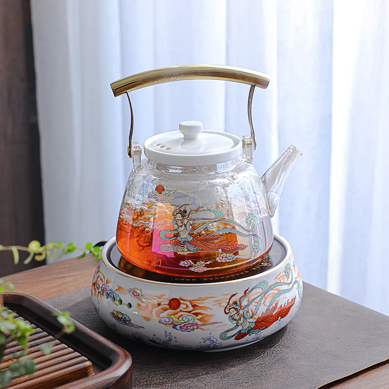 【茗品优选】智能飞天电陶炉家用电热烧水煮茶器套装小型耐热防水