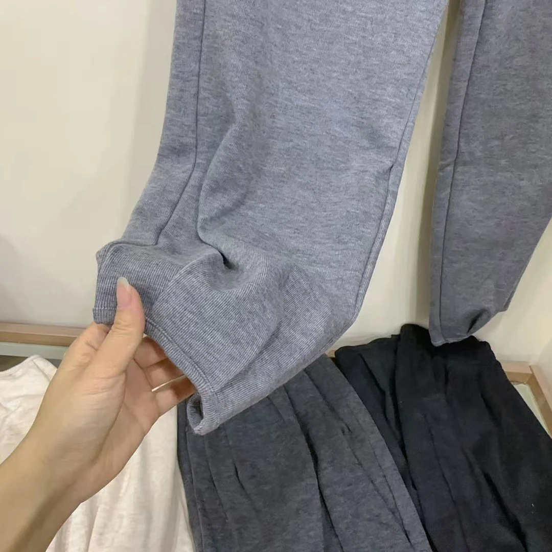 韩版加绒萝卜休闲裤