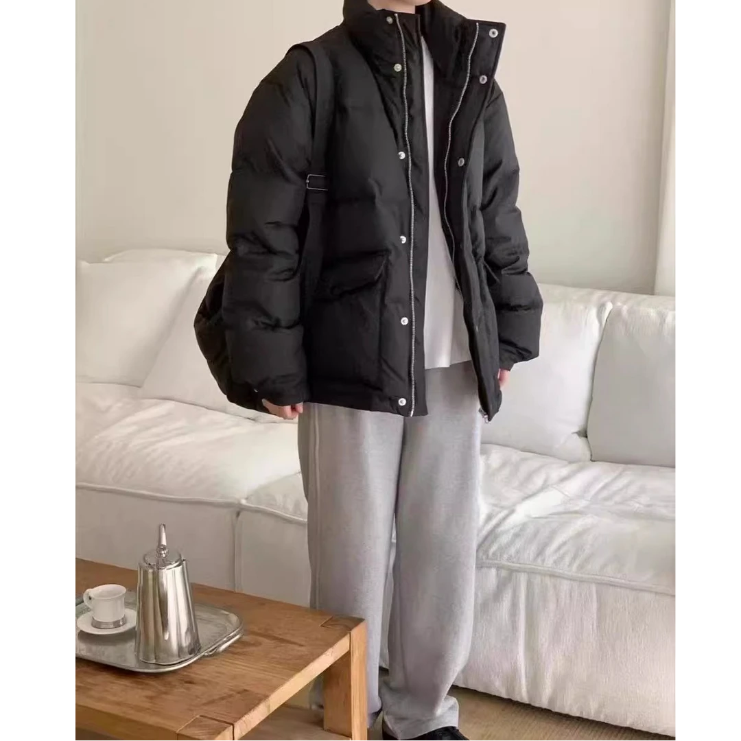 object 2024秋冬休闲立领宽松百搭保暖羽绒服