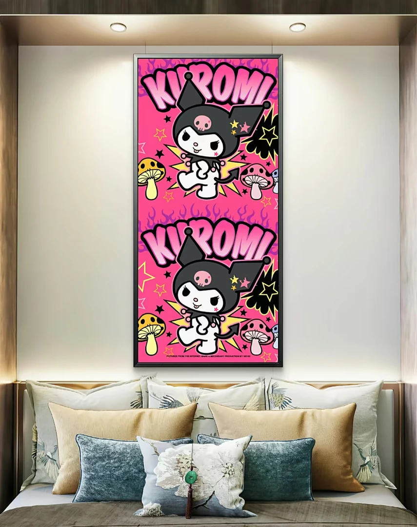 库洛米系列 卡通可爱风格 pvc 多款式可选 家居 卧室 晶瓷画挂画