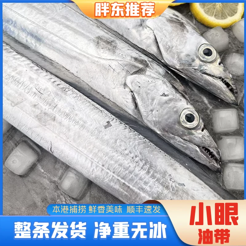 【胖东推荐】野生冷水小眼带鱼整条新鲜净重4斤9条左右
