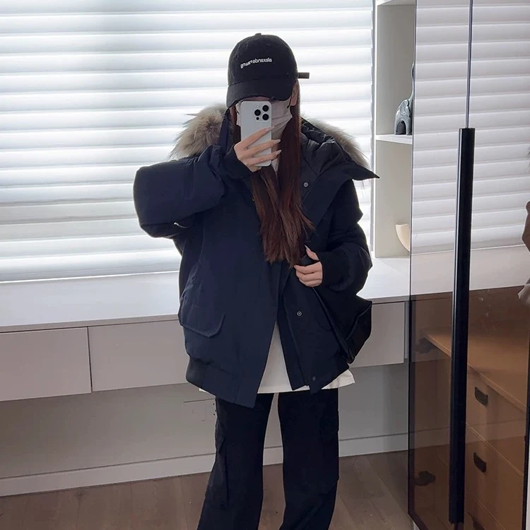 【MMiao】飞行夹克-极寒户外情侣款工装派克服90绒