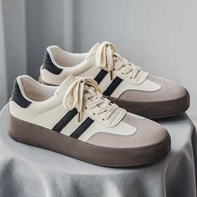 特大码男鞋45冬季新款复古德训鞋46休闲运动鞋47小众设计感板鞋48