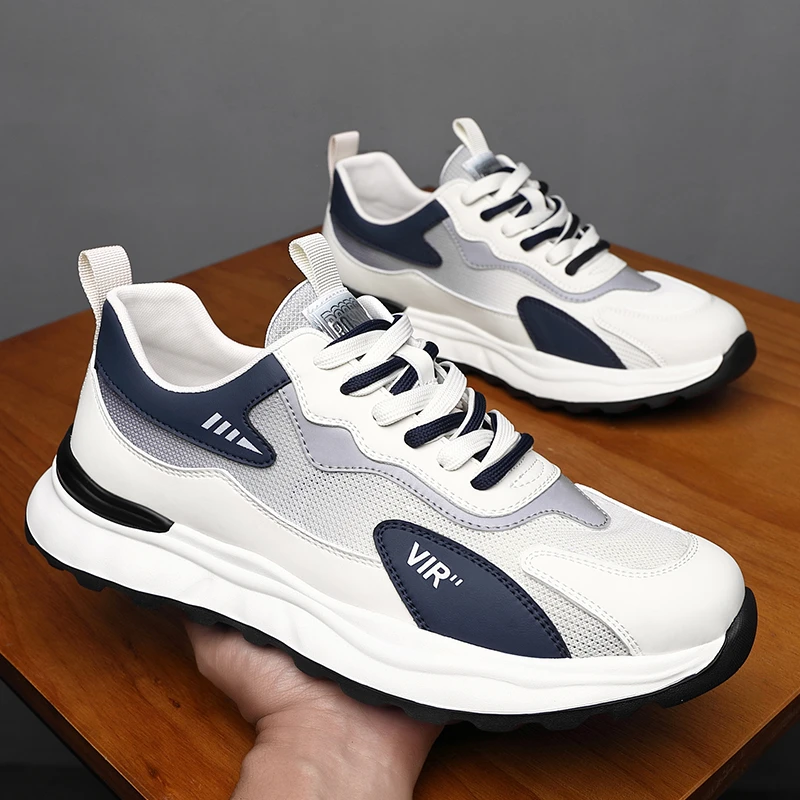 特大码男鞋春季45休闲运动鞋透气46男士网鞋47加肥鞋子软底网面48